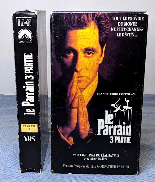 El Padrino Parte III (1991) - VHS francés “Le Parrain 3e Partie” - 2 casetes Foto 1 de 4