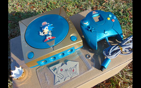 💙 SEGA Dreamcast HKT 3020 Home Console  🌟 BLUE 💙 ✨ ❤️✨ ❤️ SONIC E