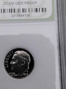 1977 - S Roosevelt Dime. DCAM GEMA PROOF - Imagen 1 de 3