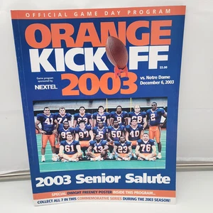 NOTRE DAME vs. SYRACUSE - COLLEGE FOOTBALL PROGRAMM - 2003 - NEAR MINT - Bild 1 von 2