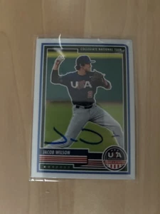 Jacob Wilson Firmado 2023 Panini Estrellas y Rayas Rc Oakland Atletics A's # 89 - Imagen 1 de 1