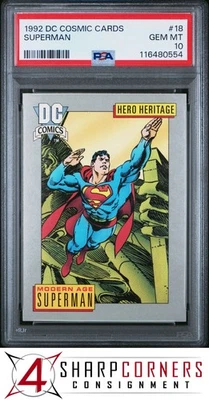 1992 DC COSMIC CARDS #18 SUPERMAN PSA 10 - Image 1 of 2
