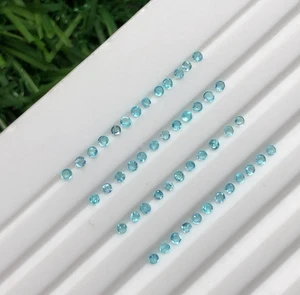 Unheated brazilian paraiba round perfectly cut and polished 49 pieces 0.53 carat - Picture 1 of 6