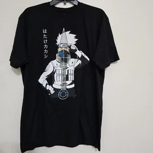RIPPLE JUNCTION Naruto Shippuden Kakashi Short Sleeve Tee L Black Boxlunch NWT - Picture 1 of 10