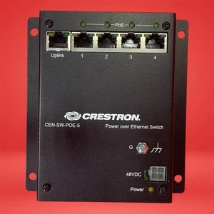 Crestron CEN-SW-POE-5 5-Port Gigabit PoE Ethernet Switch – Tested - Picture 1 of 2