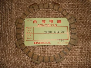 NOS Honda Clutch Friction Plate XR80 XR100 TRX90 CR80 CRF100 22201-GC4-701 - Picture 1 of 1