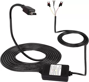 Universal Mini USB Dash Cam Hartkabel Kabel Sicherung Kit DC 12V-24V auf 5V Auto DVR - Bild 1 von 5