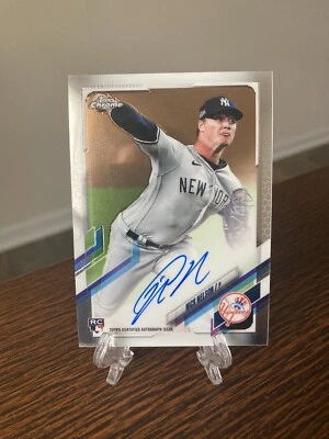 Nick Nelson RC AUTO 2021 Topps Chrome Rookie Autographs #RA-NNE  yankees - Image 1 of 2