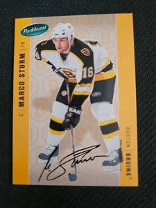 2005-06 UD PARKHURST MARCO STURM #38 #ed 3/100 FACSIMILE AUTO PARALLEL - Picture 1 of 2