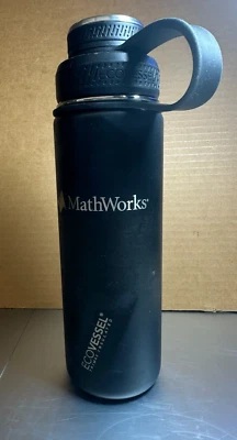 Botella de agua ECOVESSEL negra 20 oz. 591ml Matemáticas Funciona Foto 1 de 4