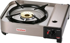 Estufa de cocina portátil de butano de un solo quemador 35FW mediana para interiores y exteriores - Imagen 1 de 12