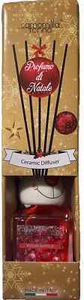 CAMOMILLA TORINO CERAMICA DIFFUSORE BASTONCINI PROFUMO ROSSO NATALE 100ML .. - Foto 1 di 2
