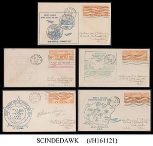 UNITED STATES USA - 1934-35 SELECTED FIRST FLIGHT COVERS FFC - 9nos - Picture 1 of 2