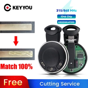 BLADE CUT by PHOTO Remote Car Key For BMW Mini Cooper 2007-2014 KR55WK49333 ID46 - Imagen 1 de 14