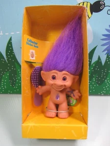 PING (#4) - Muñeca Troll Ace Treasure de 3" - NUEVA EN PAQUETE - PIEDRA OMBLIGO LÁGRIMA - Imagen 1 de 11