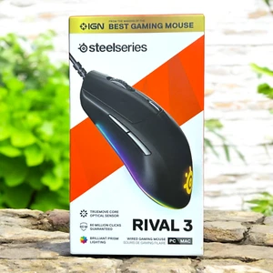 SteelSeries Rival 3 Wired Optical Gaming Mouse 6 Programmable Buttons - Picture 1 of 6