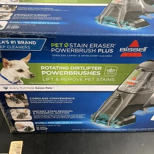 Bissell Pet Stain Eraser PowerBrush Plus Portable Carpet Cleaner - Picture 1 of 3