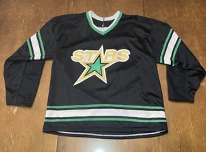VTG 90s Minnesota North Stars CCM Hockey Jersey L Black NHL Sewn - Picture 1 of 11