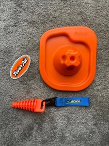 KTM SX 85 2013-2017 DOBLE CAJA DE AIRE CUBIERTA DE LAVADO Y TAPÓN DE ESCAPE BUNG - Imagen 1 de 1
