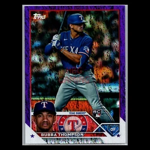 Bubba Thompson RC /799 Purple Holofoil 2023 Topps Series 2 Rangers Rookie #597 - Picture 1 of 2