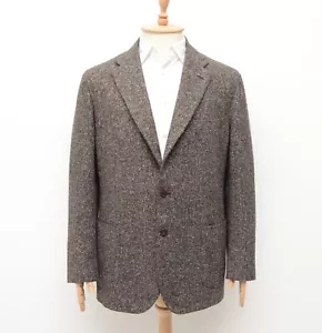 Men's Brioni Piuma Wool Silk Brown Sport Coat Blazer Jacket Size 55 (fits ~ 54) - Picture 1 of 12