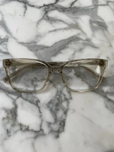 WARBY PARKER HUGHES LG 205 54-18-145 CLEAR FRAME SMOKY QUARTZ GREY BEIGE NEU - Bild 1 von 3