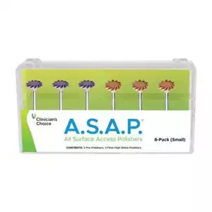 Clinician's Choice 130913 A.S.A.P. Dental Polishers Spiral 10mm Small 6/Pk - Picture 1 of 1