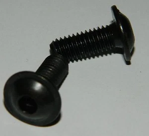 25 Stk. Linsenschraube mit Flansch Gewinde M6x16mm  Stahl ,,schwarz,, verzinkt - Bild 1 von 1