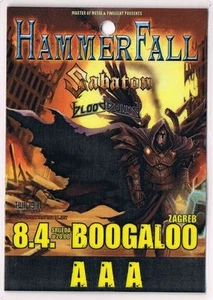 HAMMERFALL / SABATON 08.04.2009. ZAGREB CROATIA - A. ALL AREAS - BACKSTAGE PASS - Picture 1 of 1