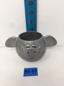 Vintage WILTON RWP PEWTER Metal Pig Candle Cup Made In Mount Joy PA USA - Picture 1 of 12