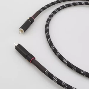 75Ohm Silver Plated HiFi RCA plug Cable Audio Digital Coaxial Interconnect Cord - Picture 1 of 11