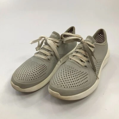 Crocs Life Ride Women's Lace-up Pacer Sneakers Size 11 Gray Lightweight - Image 1 of 4