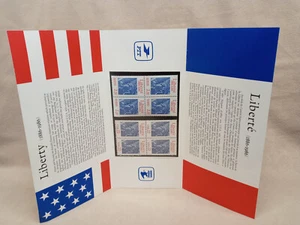 US-Briefmarken - Gedenkstatue US/Frankreich gemeinsame Ausgabe Broschüre - Bild 1 von 2