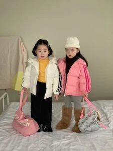 kids puffer soild jacket with hoodied,warm Coat - Picture 1 of 15