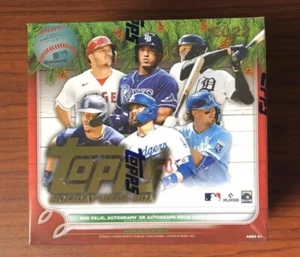 2022 Topps Holiday Mega Box MLB Autograph Die Cut Ornament Relic Factory Sealed - Picture 1 of 3