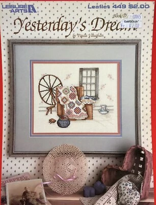 Yesterday's Dream by Paula Vaughan Leisure Arts Cross Stitch Pattern Leaflet - Image 1 of 2