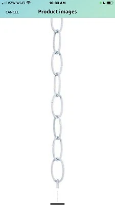 Cadena de accesorios Westinghouse 70670 3’ acabado blanco calibre 11 Foto 1 de 2