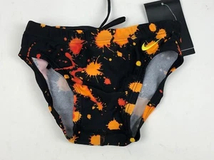 Boys Nike Performance Splatter Swim Brief TFSS0004 NWT Swimsuit - Picture 1 of 6