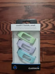 Garmin Vivofit 2 Replacement Bands 3 Pack Mint Lilac Cloud Size Small New In Box - Picture 1 of 2