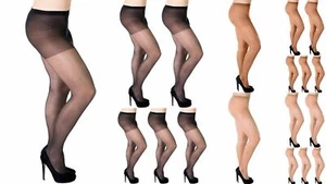 + TALLA Pantimedias Transparentes Aurellie Mujer 20 Den (EE. UU. Talla 14/16) Paquetes múltiples - Imagen 1 de 15