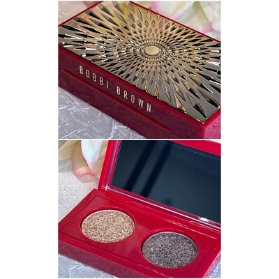 Bobbi Brown Luxe Eye Shadow Duo SUEDE SUGAR + STEEL QUARTZ NWOB LimEd Free Ship - Image 1 of 3