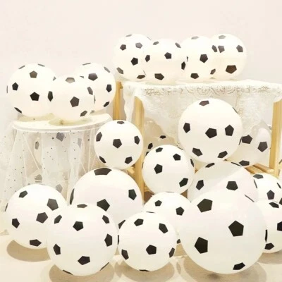 Football balloons 12" Black Latex Balons Boy Birthday Match Theme Party Decor