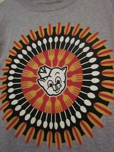 NWT PIGGLY WIGGLY HOT DOG Logo Gray Short Sleeve T-Shirt Size YOUTH S