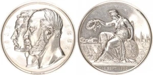Breslau Medaille 50jährige Bestehen des schlesischen Rennverein 1882 124073 - Bild 1 von 1