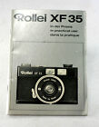 Original Rollei XF 35 manual in German, English, French, Spanish, Italian, Dutch