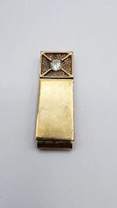 14K GE MC-Lind Rhinestone money clip - Picture 1 of 6