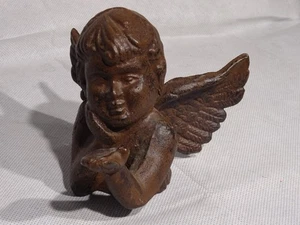⭐Kleine Engelsfigur - Gusseisen/Metall - ca. 11cm hoch / 1051Gramm⭐gut erhalten. - Bild 1 von 5