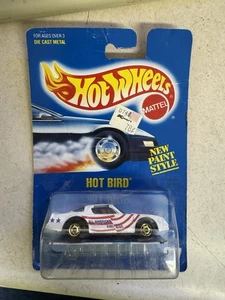 Hot Wheels Hot Bird 37 1989 de colección nueva bandera blanca EE. UU. ruedas doradas interior rojo - Imagen 1 de 8