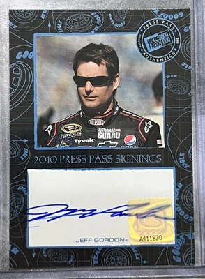 2010 Press Pass Signings Jeff Gordon Auto Authentic Signature #’d 1 / 5 - Image 1 of 3