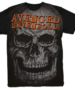 2023 AVENGED SEVENFOLD Orange Avenged Skull Tee T-Shirt Size Medium - Sealed! - Bild 1 von 3